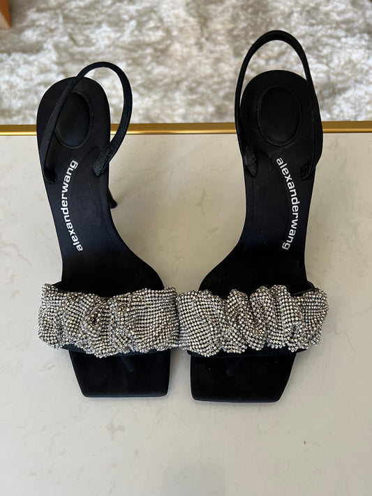 Alexander Wang Crystal Embellishment Slingback Sandals